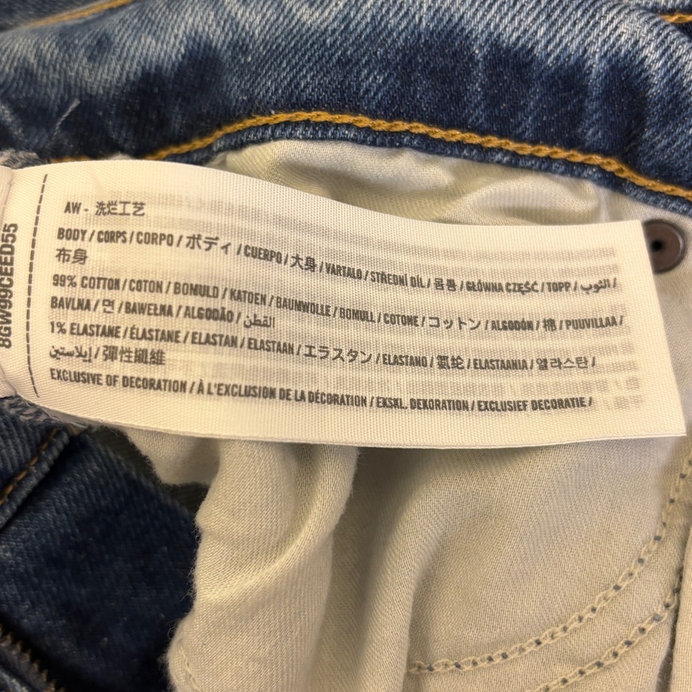 ABERCROMBIE & FITCH Ultra High Rise 70s Flare Jeans Dark Wash Blue Women Size 26 - Picture 13 of 14
